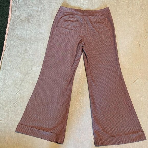 Chadwick’s size 14 pants flare legs with cuff black & white small Houndstooth - Picture 7 of 14